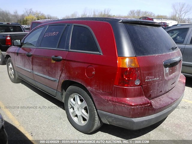 2A4GM48446R709458 - 2006 CHRYSLER PACIFICA RED photo 3