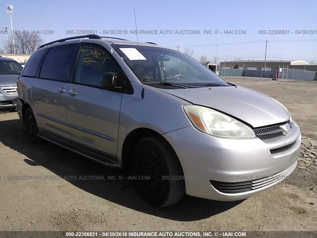 5TDZA23C45S248214 - 2005 TOYOTA SIENNA CE/LE SILVER photo 1