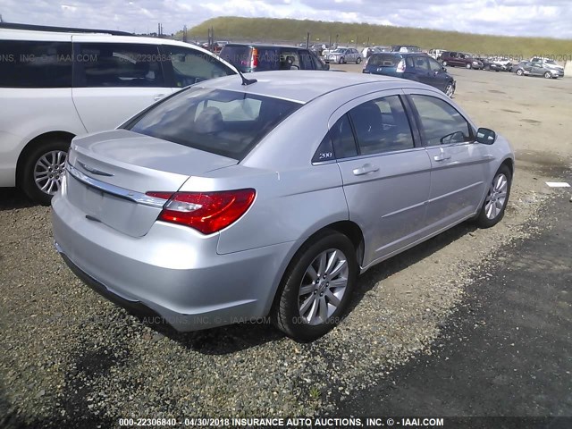 1C3CCBBB3CN191679 - 2012 CHRYSLER 200 TOURING SILVER photo 4