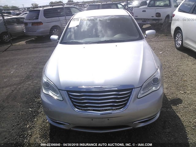 1C3CCBBB3CN191679 - 2012 CHRYSLER 200 TOURING SILVER photo 6