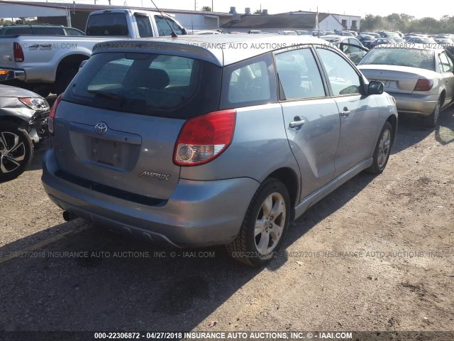 2T1KR32E83C159898 - 2003 TOYOTA COROLLA MATRIX XR BLUE photo 4