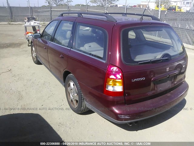 1G8JW84R42Y558670 - 2002 SATURN LW300 RED photo 3