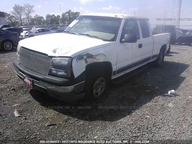 2GCEK19T241180630 - 2004 CHEVROLET SILVERADO K1500 WHITE photo 2