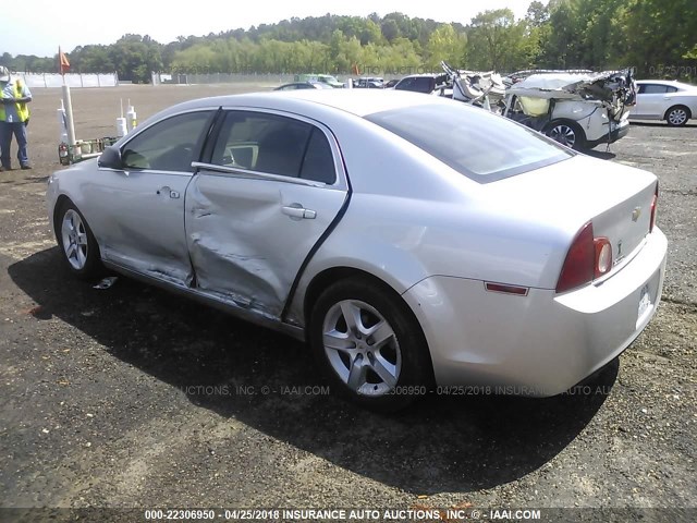 1G1ZA5EU2BF206619 - 2011 CHEVROLET MALIBU LS 银色 照片 3