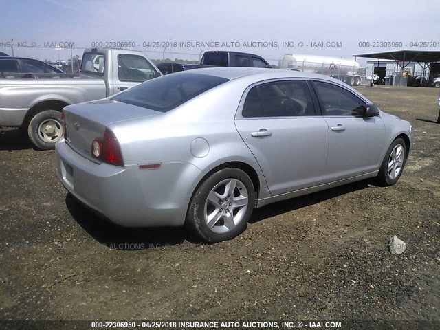 1G1ZA5EU2BF206619 - 2011 CHEVROLET MALIBU LS 银色 照片 4