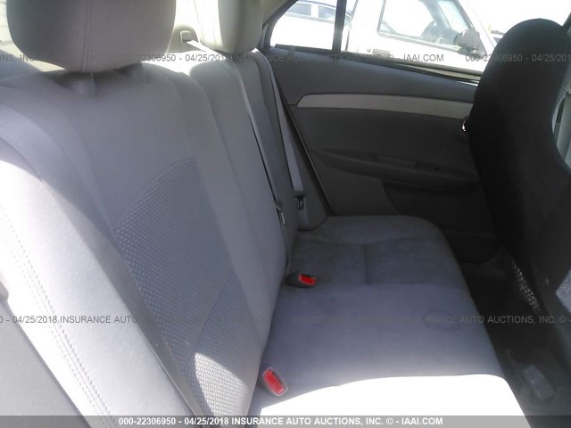 1G1ZA5EU2BF206619 - 2011 CHEVROLET MALIBU LS 银色 照片 8