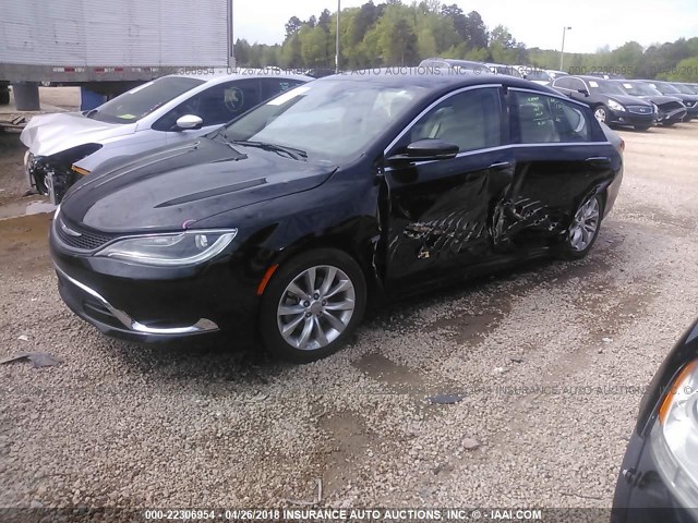 1C3CCCCB5FN710675 - 2015 CHRYSLER 200 C BLACK photo 2