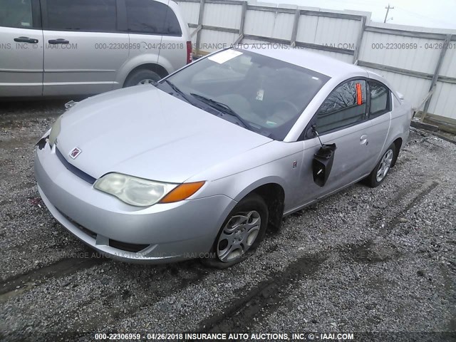 1G8AM12F24Z118952 - 2004 SATURN ION LEVEL 2 SILVER photo 2