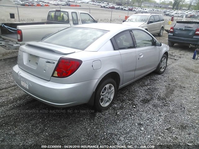 1G8AM12F24Z118952 - 2004 SATURN ION LEVEL 2 SILVER photo 4