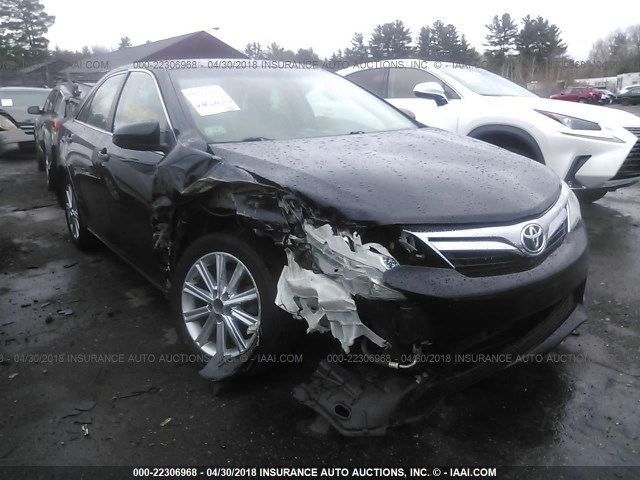 4T4BF1FK5CR180239 - 2012 TOYOTA CAMRY SE/LE/XLE BLACK photo 1