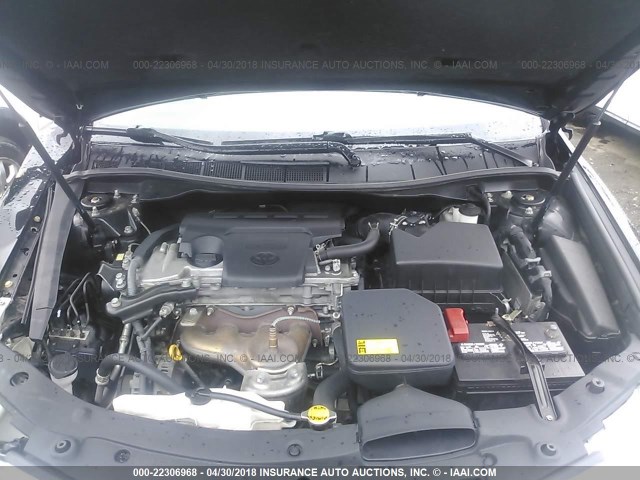 4T4BF1FK5CR180239 - 2012 TOYOTA CAMRY SE/LE/XLE BLACK photo 10