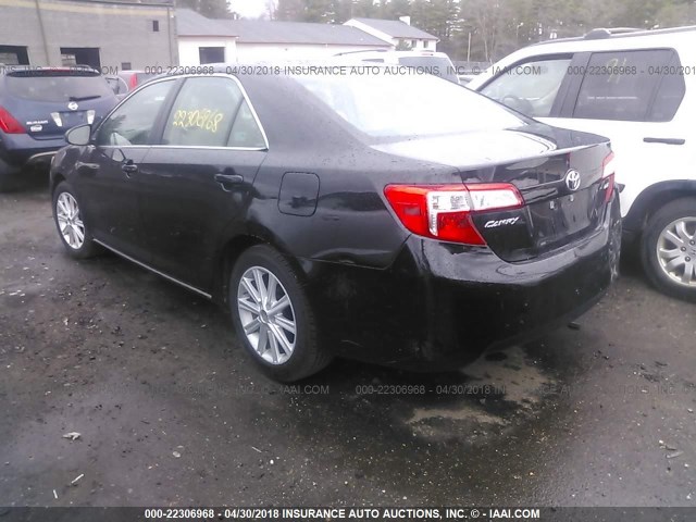 4T4BF1FK5CR180239 - 2012 TOYOTA CAMRY SE/LE/XLE BLACK photo 3