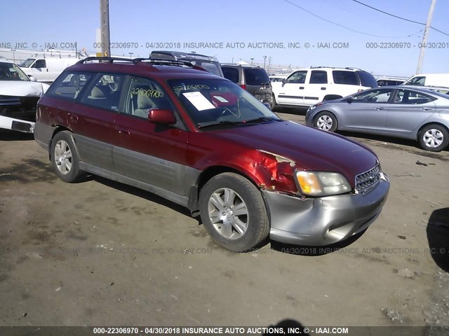 4S3BH815347600485 - 2004 SUBARU LEGACY OUTBACK H6 3.0 SPECIAL RED photo 1