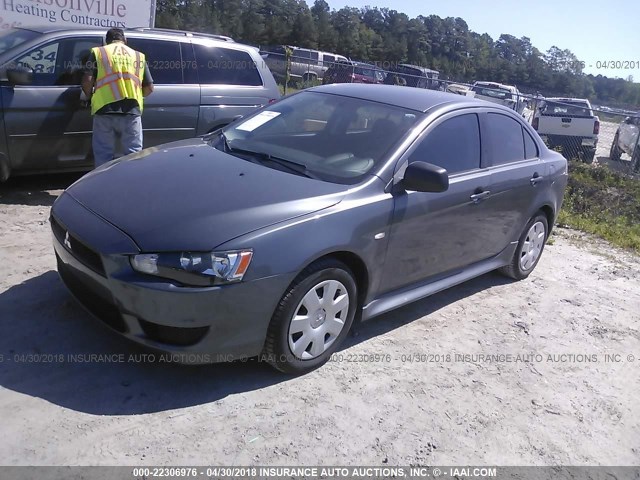 JA32U1FU9AU027333 - 2010 MITSUBISHI LANCER DE GRAY photo 2