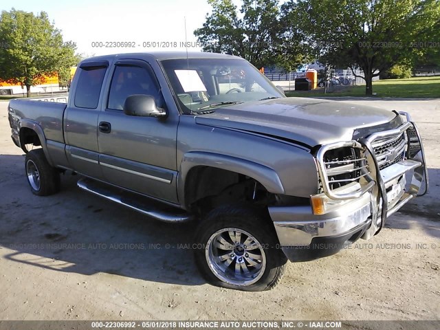 1GCEK19B56Z155125 - 2006 CHEVROLET SILVERADO K1500 GRAY photo 1