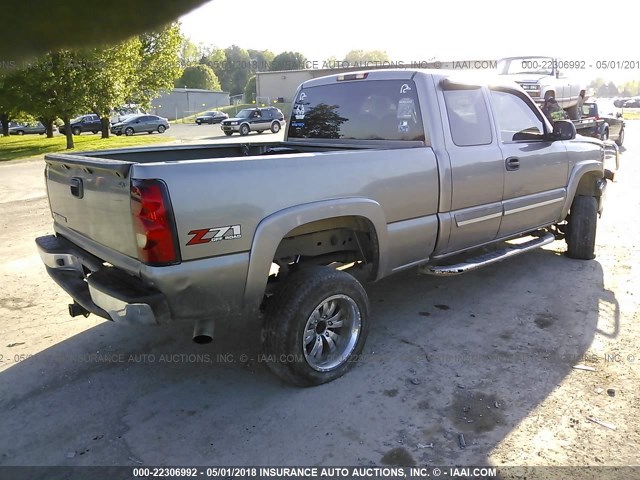 1GCEK19B56Z155125 - 2006 CHEVROLET SILVERADO K1500 GRAY photo 4