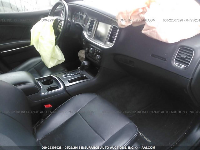 2C3CDXDT1CH103737 - 2012 DODGE CHARGER R/T BLACK photo 5