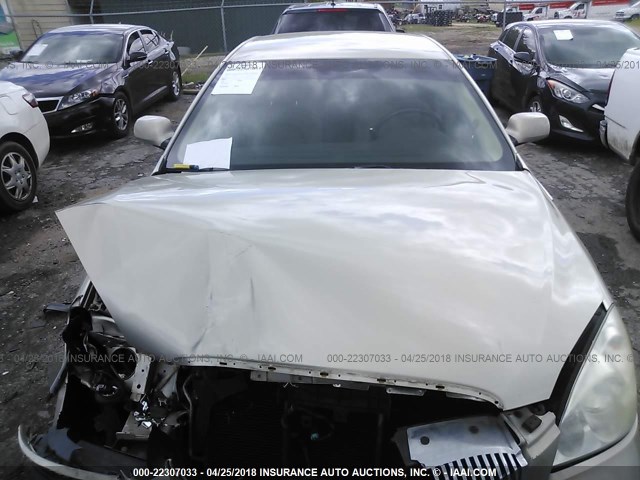 1G4HD57227U167129 - 2007 BUICK LUCERNE CXL GOLD photo 10