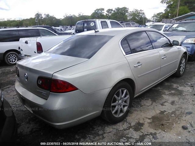 1G4HD57227U167129 - 2007 BUICK LUCERNE CXL GOLD photo 4