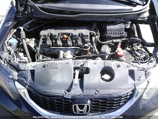19XFB2F99EE025662 - 2014 HONDA CIVIC EXL BLACK photo 10