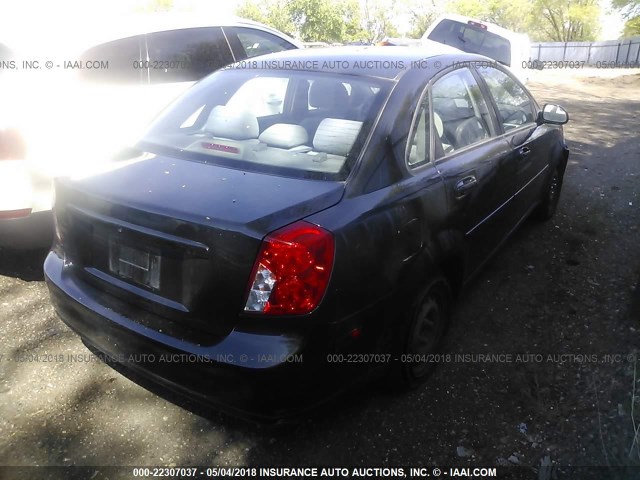 KL5JD56Z38K931755 - 2008 SUZUKI FORENZA CONVENIENCE/POPULAR BLACK photo 4