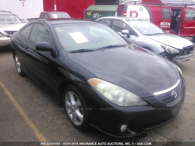 4T1CE38P34U878369 - 2004 TOYOTA CAMRY SOLARA SE/SLE BLACK photo 1