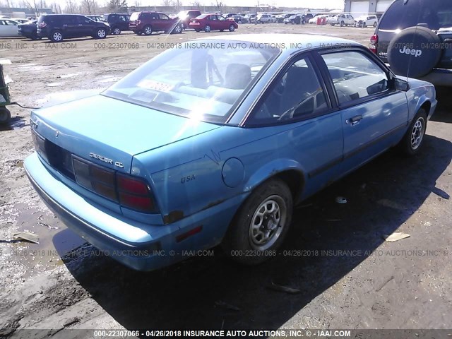 1G1JC14G7LJ183560 - 1990 CHEVROLET CAVALIER VL BLUE photo 4