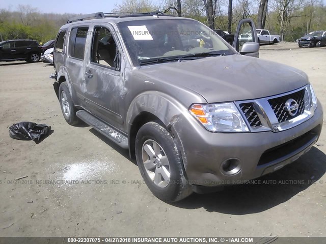 5N1AR18B28C656065 - 2008 NISSAN PATHFINDER S/LE/SE TAN photo 1