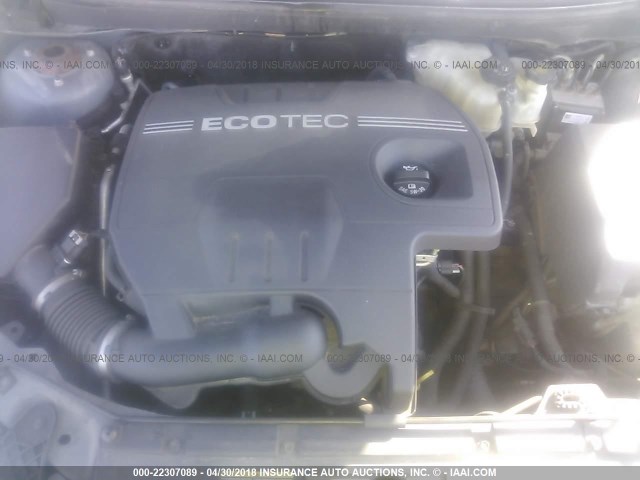 1G2ZF57B484275289 - 2008 PONTIAC G6 VALUE LEADER/BASE GRAY photo 10