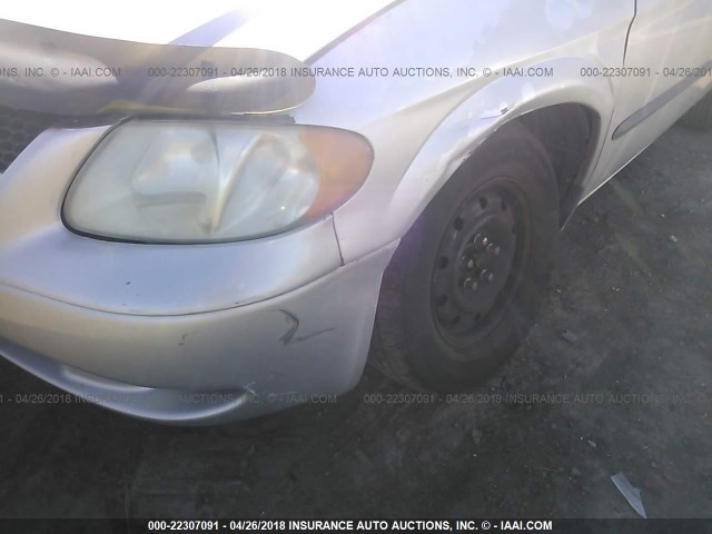 1D4GP24R83B322184 - 2003 DODGE GRAND CARAVAN SE SILVER photo 6