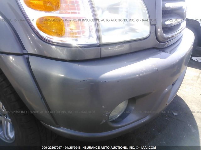 5TDZT38AX4S230838 - 2004 TOYOTA SEQUOIA LIMITED GRAY photo 6