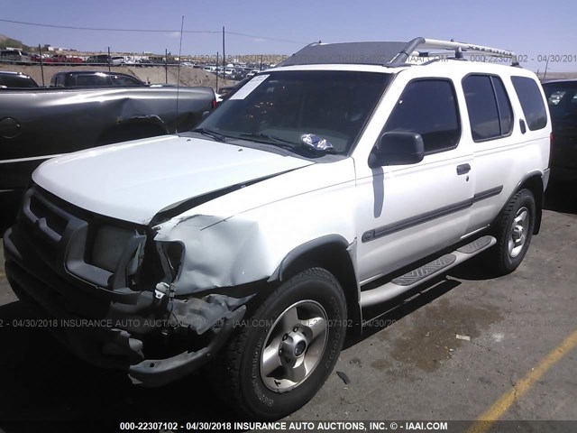 5N1ED28Y41C501291 - 2001 NISSAN XTERRA XE/SE WHITE photo 2