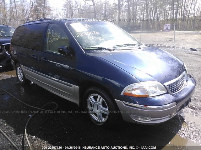 2FMZA53433BA15526 - 2003 FORD WINDSTAR SEL BLUE photo 1