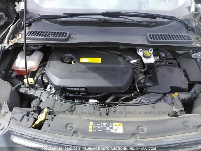 1FMCU0GX3GUB74888 - 2016 FORD ESCAPE SE GRAY photo 10