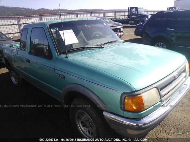 1FTDR15UXPPB05428 - 1993 FORD RANGER SUPER CAB GREEN photo 1