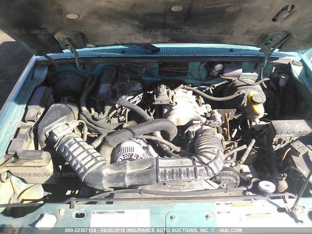 1FTDR15UXPPB05428 - 1993 FORD RANGER SUPER CAB GREEN photo 10