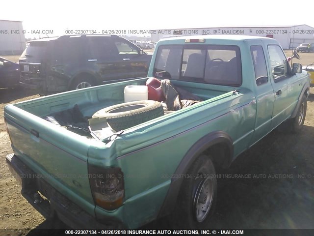 1FTDR15UXPPB05428 - 1993 FORD RANGER SUPER CAB GREEN photo 4