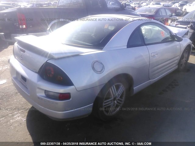 4A3AC84H64E047856 - 2004 MITSUBISHI ECLIPSE GT SILVER photo 4