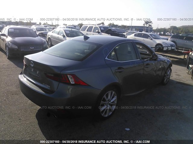 JTHBA1D24G5015247 - 2016 LEXUS IS 200T GRAY photo 4