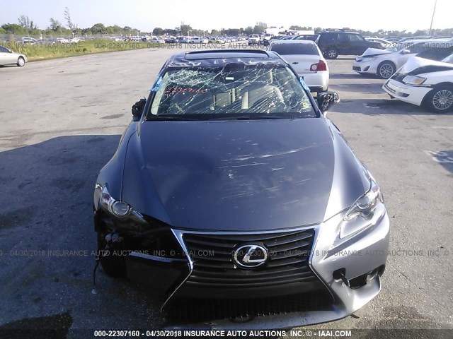 JTHBA1D24G5015247 - 2016 LEXUS IS 200T GRAY photo 6