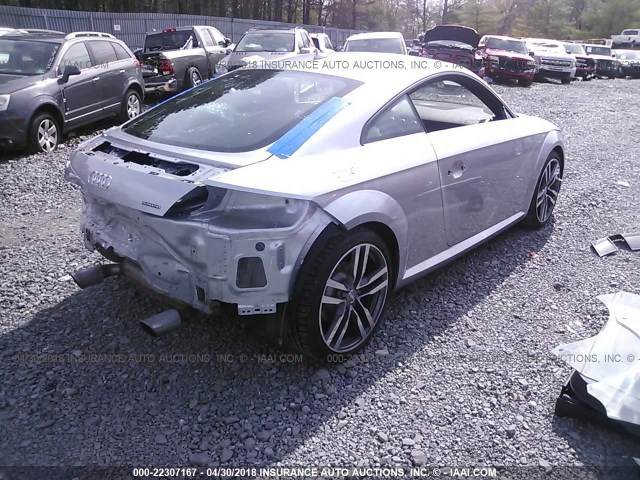 TRUC5AFV5G1001517 - 2016 AUDI TT SILVER photo 4