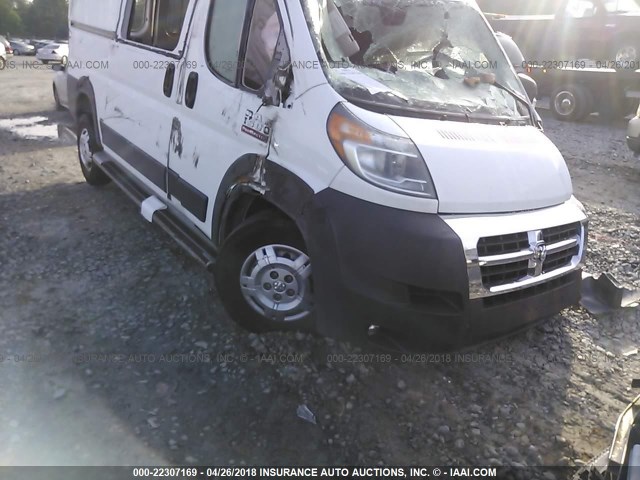 3C6TRVAG7GE118535 - 2016 RAM PROMASTER 1500 1500 STANDARD WHITE photo 1