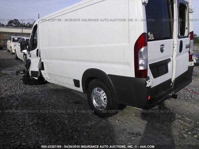 3C6TRVAG7GE118535 - 2016 RAM PROMASTER 1500 1500 STANDARD WHITE photo 3