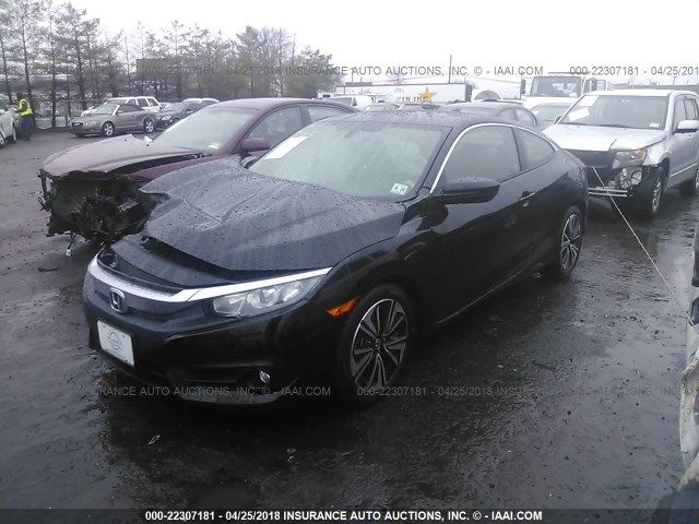 2HGFC3B77JH352326 - 2018 HONDA CIVIC EXL BLACK photo 2