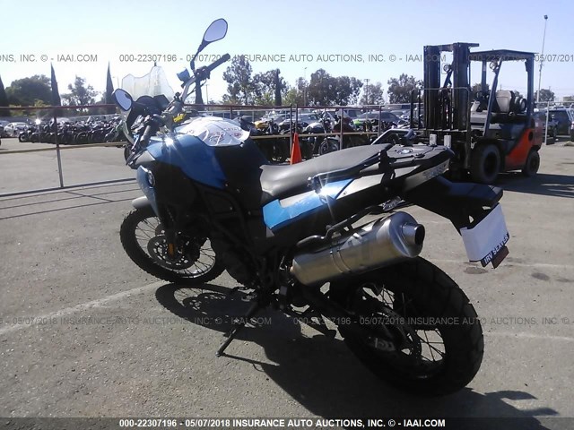 WB10B1206DZL05370 - 2013 BMW F800 GS BLUE photo 3