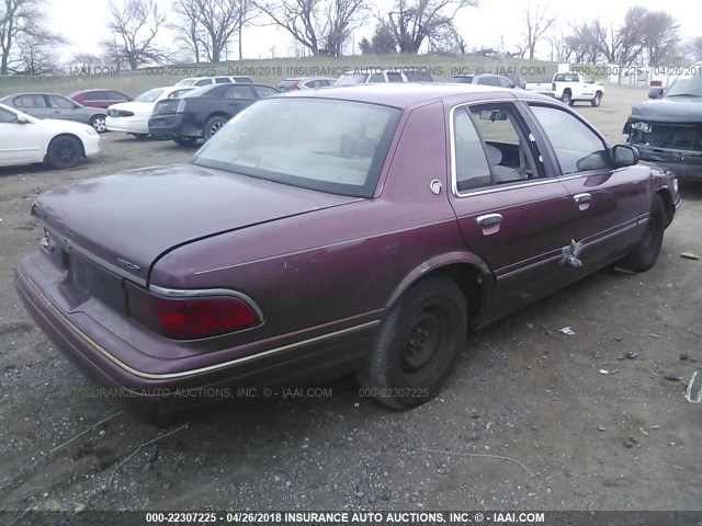 2MELM74W0SX676623 - 1995 MERCURY GRAND MARQUIS GS MAROON photo 4