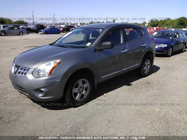 JN8AS5MT2CW273589 - 2012 NISSAN ROGUE S/SV GRAY photo 2