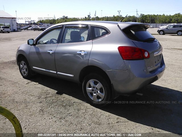 JN8AS5MT2CW273589 - 2012 NISSAN ROGUE S/SV GRAY photo 3