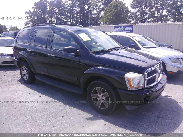 1D4HB48N86F100926 - 2006 DODGE DURANGO SLT შავი ფოტო 1