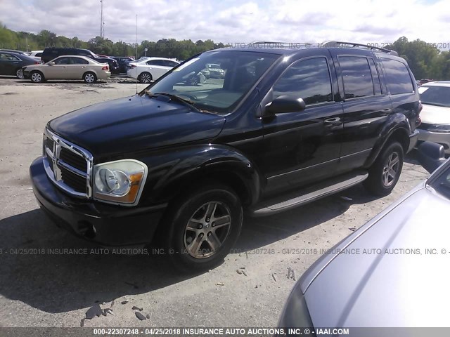 1D4HB48N86F100926 - 2006 DODGE DURANGO SLT შავი ფოტო 2